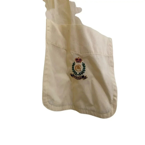 Chaps Ralph Lauren Yellow Short Sleeve Button Down Shirt Size XL - Picture 2 of 5